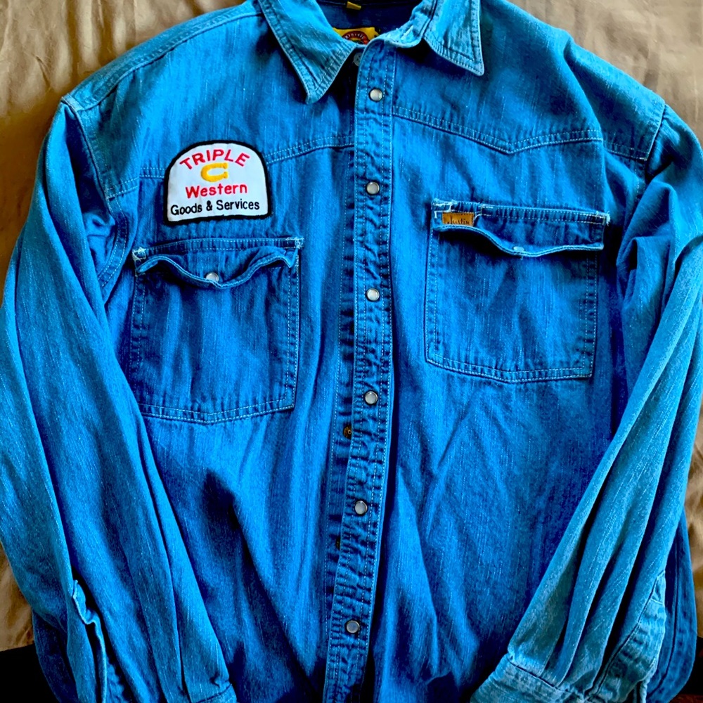 Denim western shirt